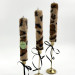 Leopard Faux Fur Taper LED Candle — Classic