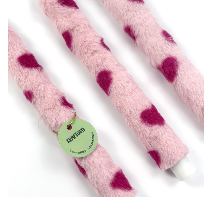Lovecore Heart Faux Fur Taper LED Candle