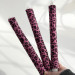 Pink Leopard Textile Taper LED Candle