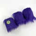 Purple Furry LED Pillar Candle -Luxury
