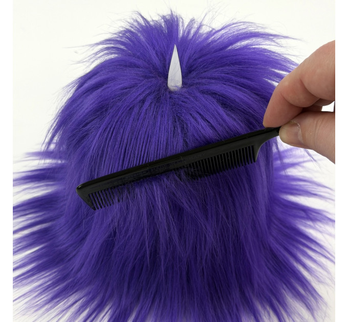 Purple Furry LED Pillar Candle -Luxury