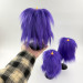 Purple Furry LED Pillar Candle -Luxury