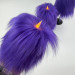 Purple Furry LED Pillar Candle -Luxury