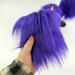 Purple Furry LED Pillar Candle -Luxury