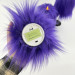 Purple Furry LED Pillar Candle -Luxury