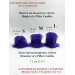 Purple Furry LED Pillar Candle -Luxury