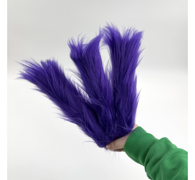Purple Furry LED Taper Candle — Funky