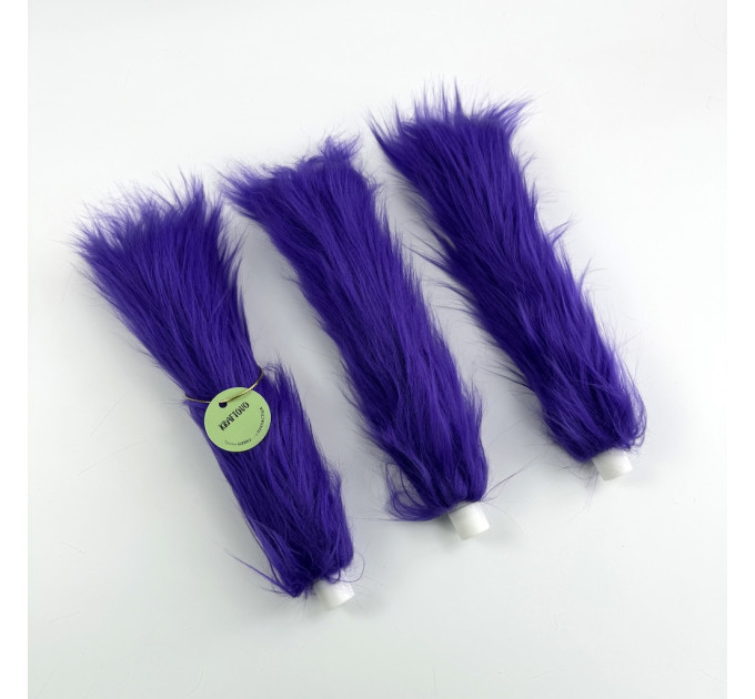 Purple Furry LED Taper Candle — Funky