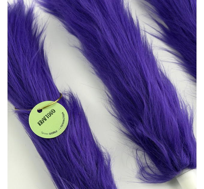 Purple Furry LED Taper Candle — Funky