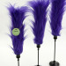 Purple Furry LED Taper Candle — Funky