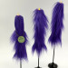 Purple Furry LED Taper Candle - Luxury