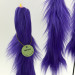 Purple Furry LED Taper Candle - Luxury