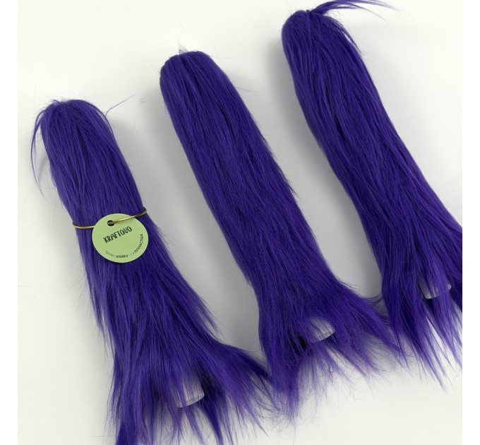 Purple Furry LED Taper Candle - Luxury
