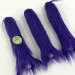 Purple Furry LED Taper Candle - Luxury