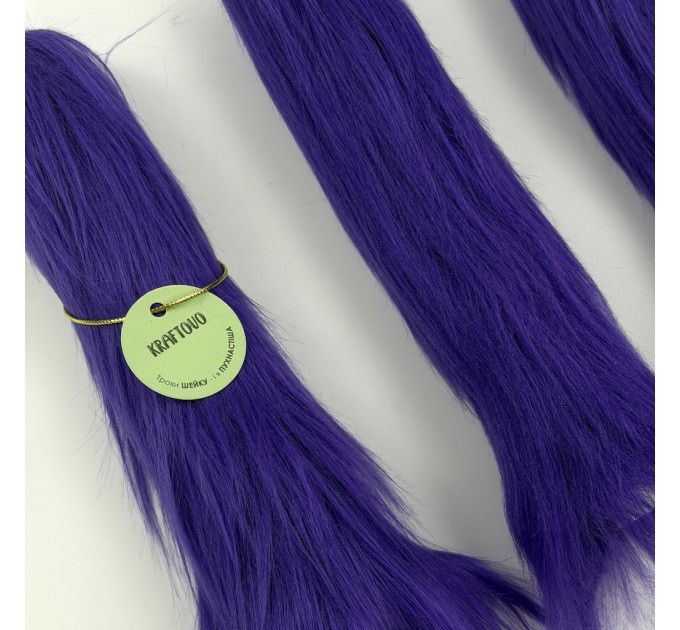 Purple Furry LED Taper Candle - Luxury