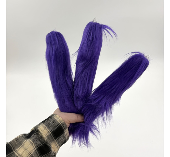 Purple Furry LED Taper Candle - Luxury