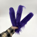Purple Furry LED Taper Candle - Luxury