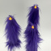 Purple Furry LED Taper Candle - Luxury