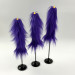 Purple Furry LED Taper Candle - Luxury