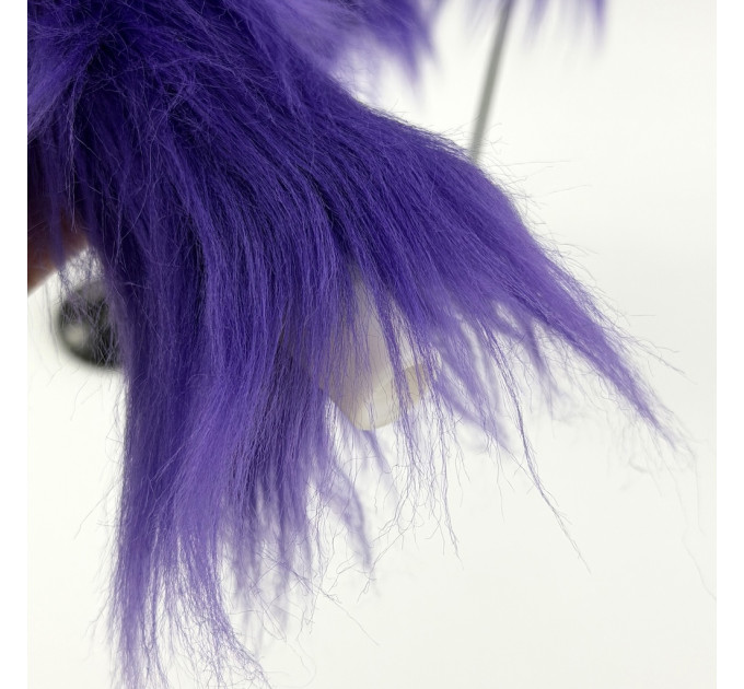 Purple Furry LED Taper Candle - Luxury