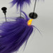 Purple Furry LED Taper Candle - Luxury