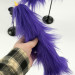 Purple Furry LED Taper Candle - Luxury