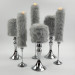 Rabbit Faux Fur LED Pillar Candle