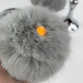 Rabbit Faux Fur LED Pillar Candle