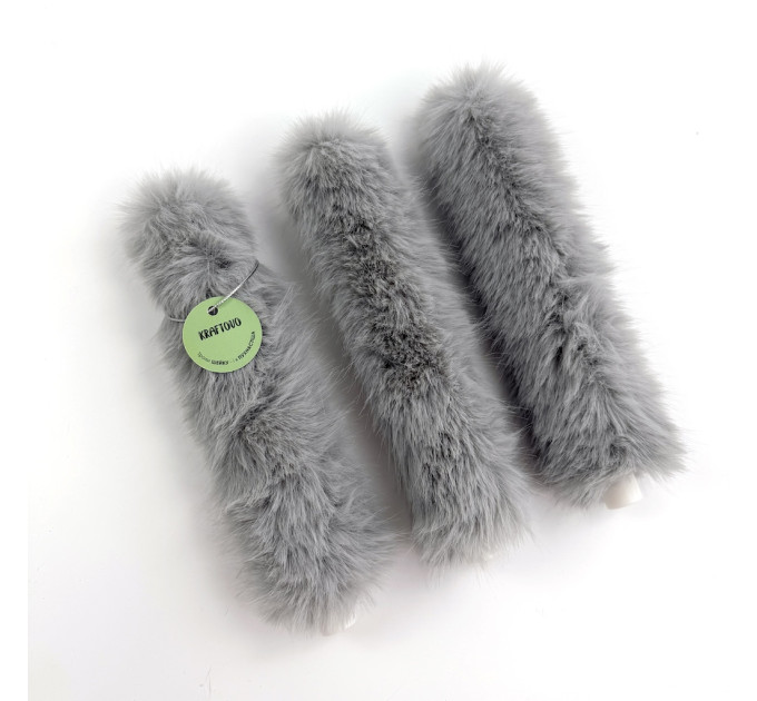 Rabbit Faux Fur LED Taper Candle