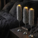 Rabbit Faux Fur LED Taper Candle