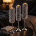 Rabbit Faux Fur LED Taper Candle