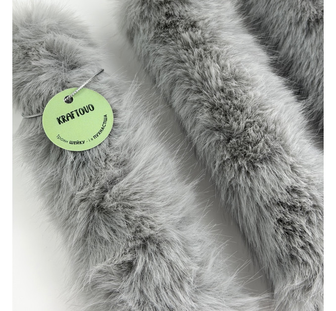 Rabbit Faux Fur LED Taper Candle