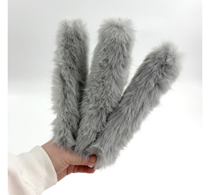Rabbit Faux Fur LED Taper Candle