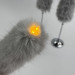 Rabbit Faux Fur LED Taper Candle