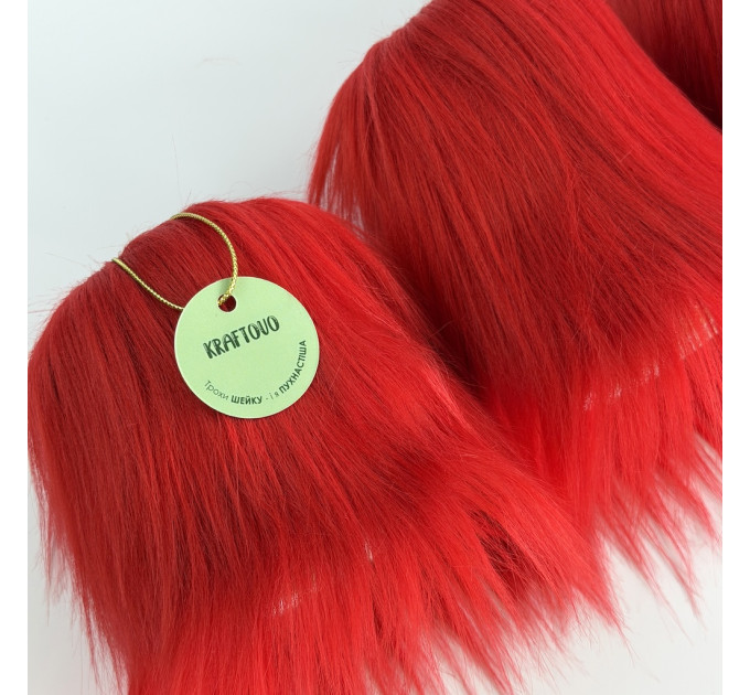 Red Furry LED Candle – Gothic Vampire Home Decor