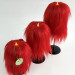 Red Furry LED Candle – Gothic Vampire Home Decor