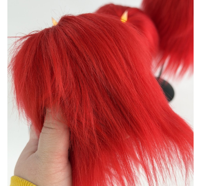 Red Furry LED Candle – Gothic Vampire Home Decor