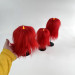 Red Furry LED Candle – Gothic Vampire Home Decor