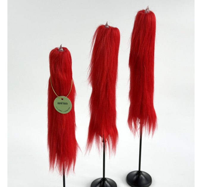 Red Furry LED Candle – Gothic Vampire Home Decor