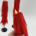Red Furry LED Candle – Gothic Vampire Home Decor