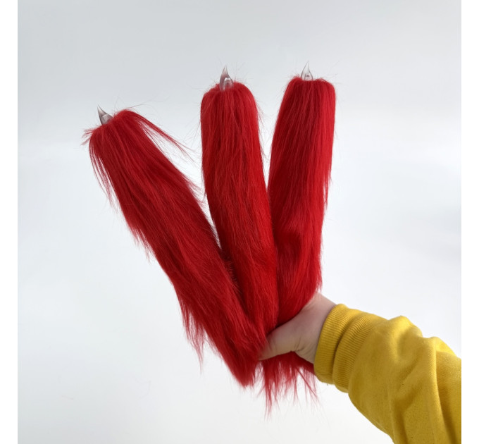 Red Furry LED Candle – Gothic Vampire Home Decor