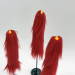 Red Furry LED Candle – Gothic Vampire Home Decor