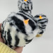 Zebra Faux Fur Pillar LED Candle