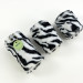 Zebra Faux Fur Pillar LED Candle
