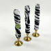 Zebra Faux Fur Taper LED Candle