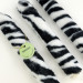 Zebra Faux Fur Taper LED Candle