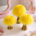 Yellow Furry LED Pillar Candle — Funky
