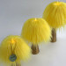 Yellow Furry LED Pillar Candle — Funky