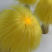 Yellow Furry LED Pillar Candle — Funky