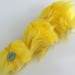 Yellow Furry LED Pillar Candle — Funky